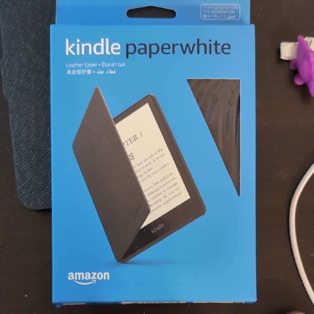 Amazon Kindle Paperwhite Leather Cover - Black